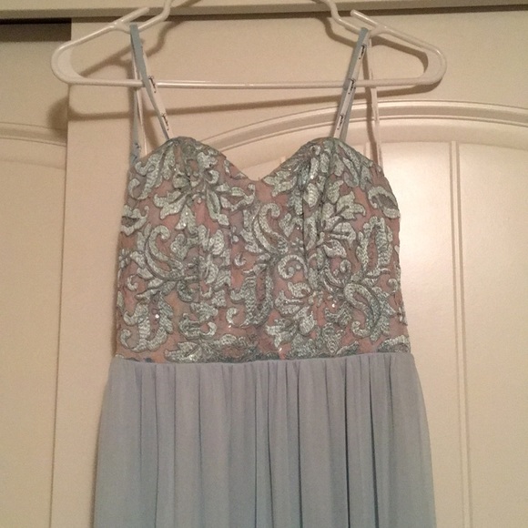 Light Blue Prom Dress - Picture 2 of 4
